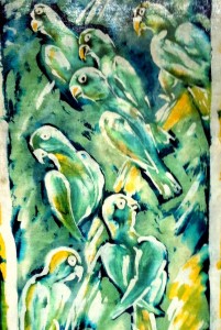 "Ptaki woskiem malowane"